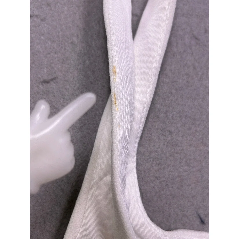Zara Mini Dress Textured White M Womens